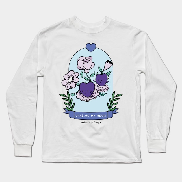 Heart Chasing - Hearts in a Glass Jar Long Sleeve T-Shirt by JettDes